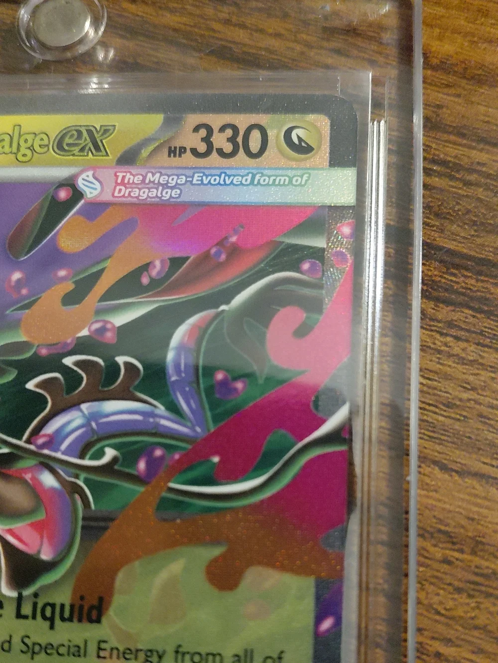 Mega Dragalge-EX Rainbow Holo Pokémon Card